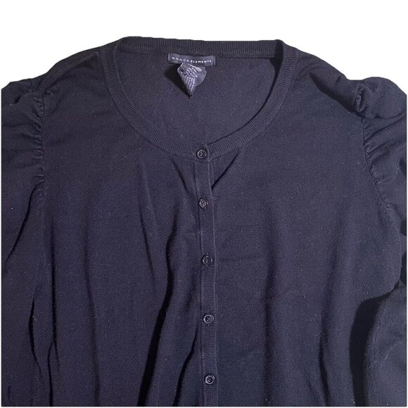 Puffed Sleeve Light Weight Cardigan Sweater Size 2xl - Picture 2 of 5